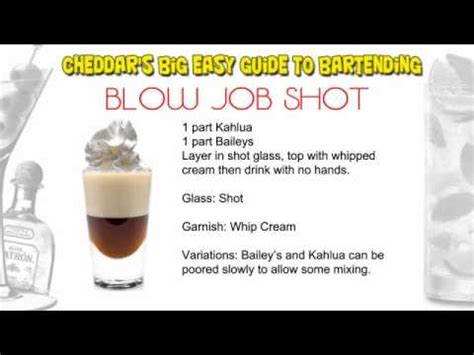 whats a blowjob shot|Blow Job Shot Cocktail Recipe